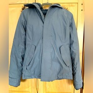 The Summit Parka Short - Arctic Twill short goose down parka jacket.